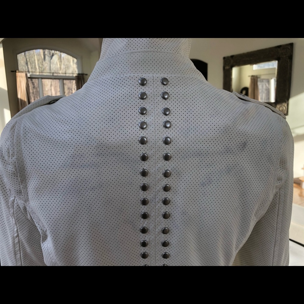 Vigors Perforated Faux Leather Jacket